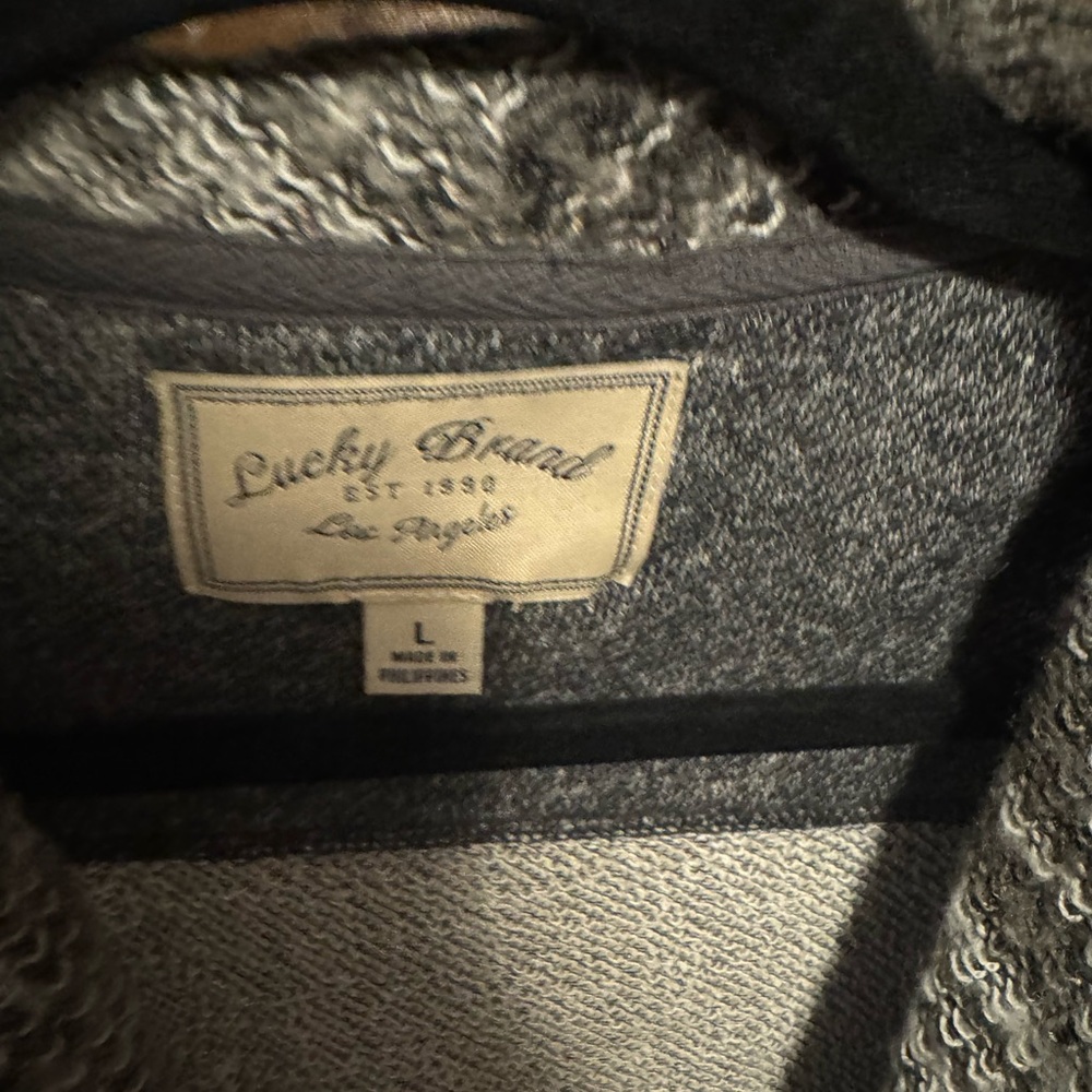 Lucky Brand Gray Draped Cardigan Sweater - Picture 3 of 3